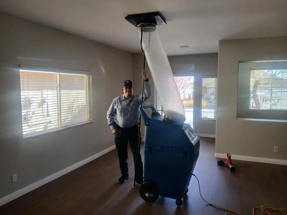 Professional Dryer Vent Cleaning work inside a Cabot home